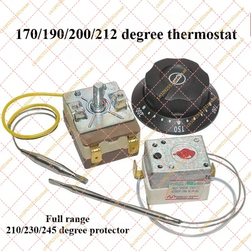 

Electric Oven & Air Fryer Thermostat - 200°C Knob Temp Controller WYE Series (WQS-230A2 / WQS-210-0011)