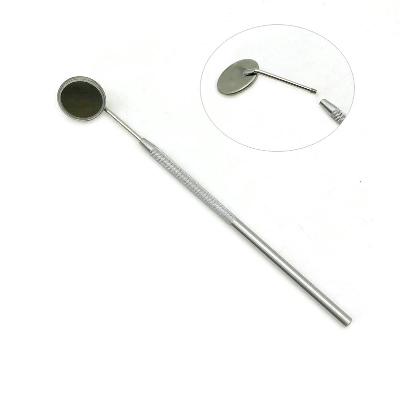 Dental Mouth Mirror with Handle Stainless Steel Oral Reflector Eyelash Extension Applying Tools