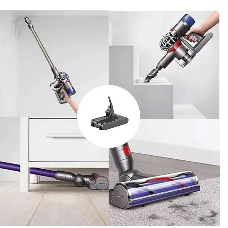 بطارية بديلة لـ Dyson V8 مكنسة كهربائية محمولة باليد خالية من الأسلاك المطلقة ، من من من من من من من من من من نوع dysah mAh ، من نوع V