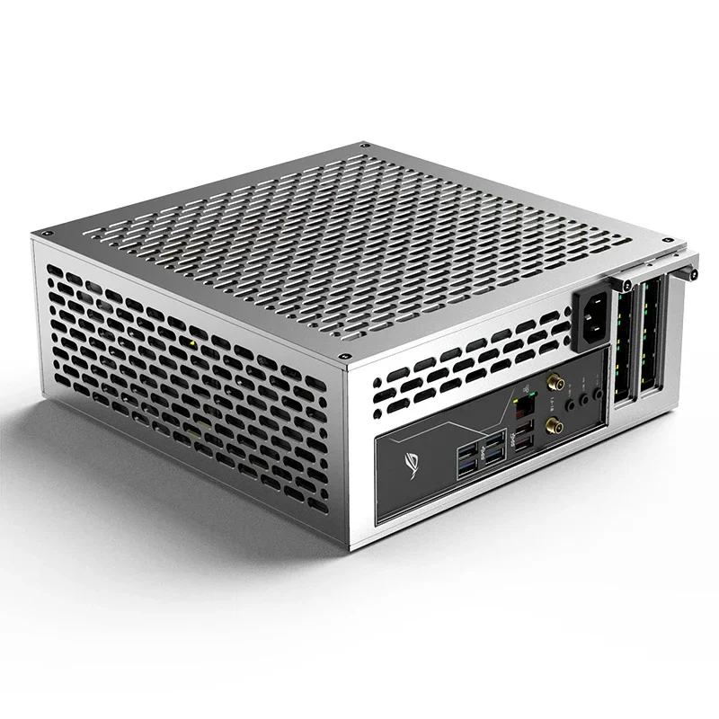 5-liter mini A24-V5 dual slot single display 1u power itx chassis, double-sided chamfering