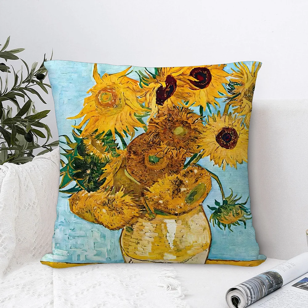 1-Piece  Famous Art Print Pillow Cover, All-Season Universal, Sofa Cushion Cover