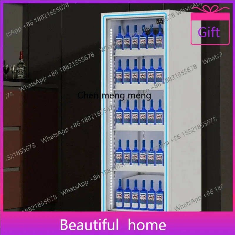 

Beer and beverage display Convenience store refrigerator Commercial fresh-keeping vertical freezer Glass door H