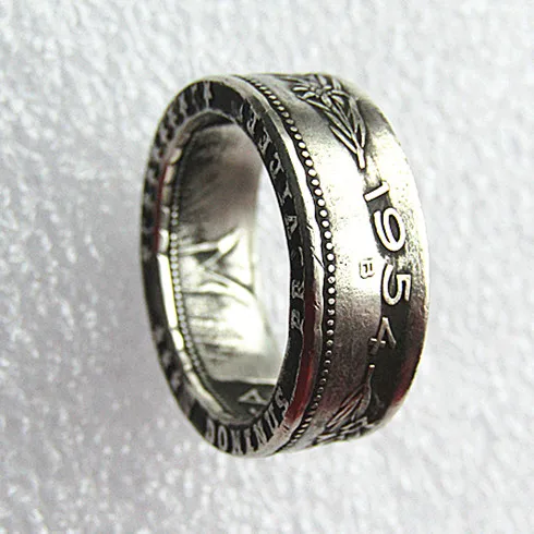 

90% Silver Switzerland (Confederation) Silver 5 Francs (5 Franken) Ring '5FR' Coin Ring Handmade In Sizes 9-16