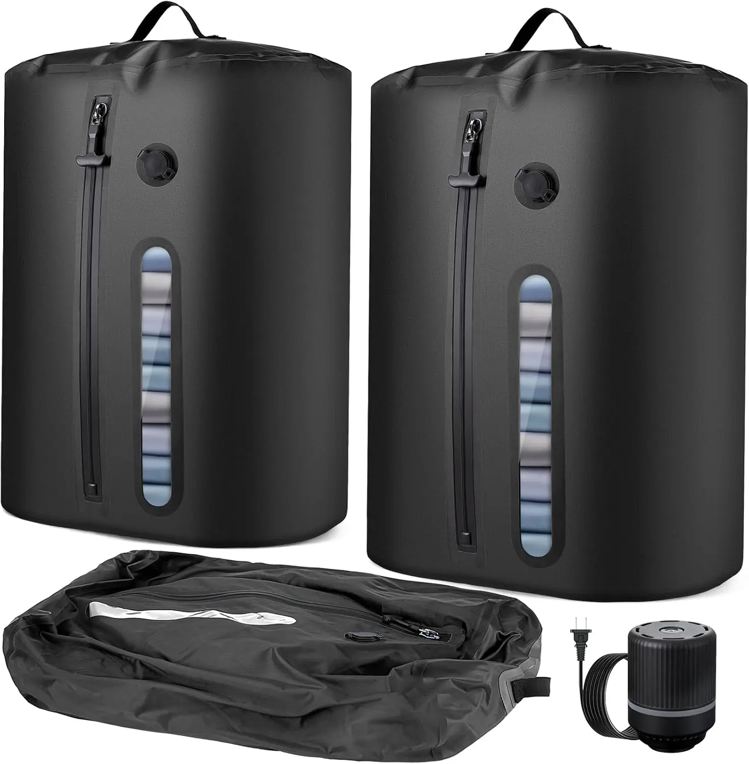 

Вакуумные пакеты для путешествий с насосом, вакуумные упаковочные кубики для путешественников, вакуумные герметичные пакеты для одежды, многоразовые водонепроницаемые пакеты IP68