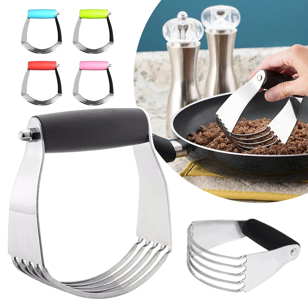 

Dough Blender Professional Pastry Cutter With Heavy Duty Stainless Steel Blades Kitchen Baking Accessories For Culinary Baking