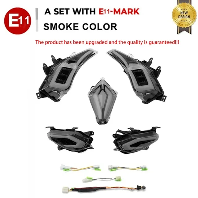 TMAX 530 2012-2016 LED Signaal Knipperlichten Voor YAMAHA Tmax 530 2013 2014 LED Voor Achter Staart Remlicht indicatoren Met EmarK