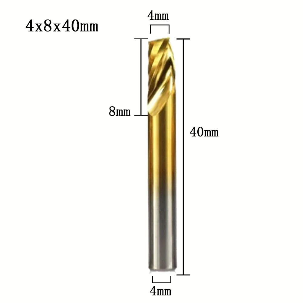 

Accessories Milling Cutter Power Tools Spiral Bits Down Cutting Engraving 4mm Shank CNC Router Bits High Quality