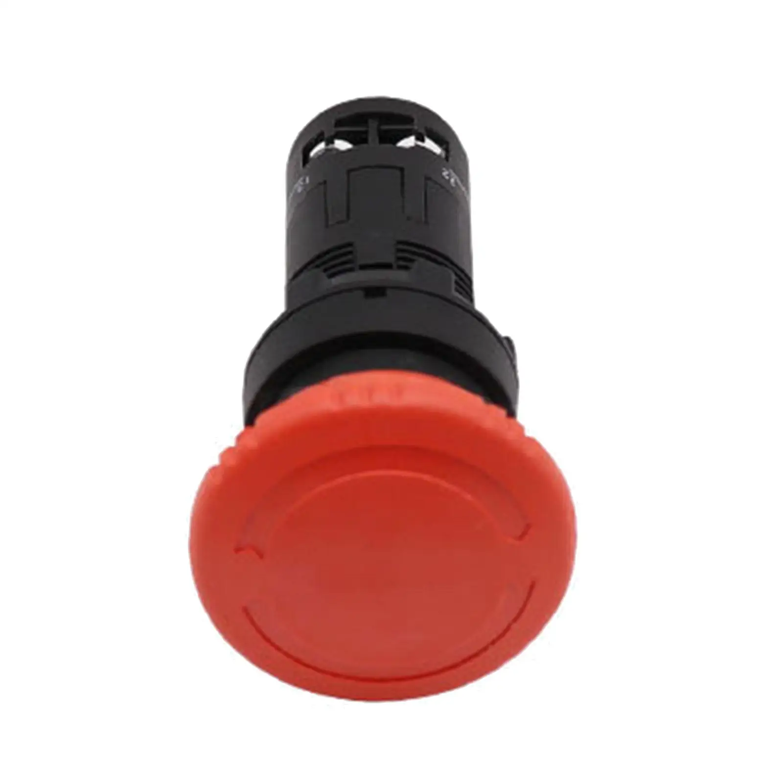 Emergency Stop Push Button Switch Latching Mushrooms Head Red Dustproof Plastic 22mm for Machine Tools Textile Equipment