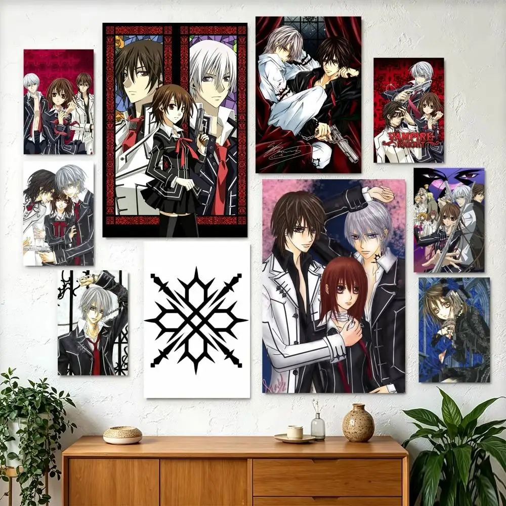 Anime Vampire Knight  Poster Perfect Space Sticker Self Adhesive for Office Home Theater Wall Art Decor Fancy Gift