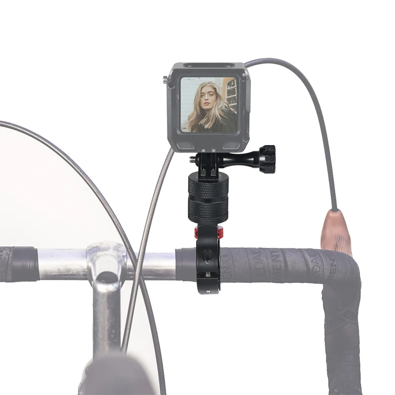 1/4 Schraube Motorrad Lenker Clip Halter Fahrrad Klemme Lenkrad Halterung Metall für Gopro 13 Insta360 DJI OSMO 360 Action Kamera – Detail 12