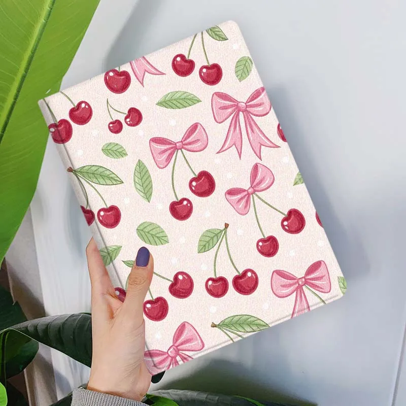 Cartoon Cherry Daisy Pink For Samsung Galaxy Tab S11 S10 S9 S8 S7 S6 A11 A9 A8 A7 10.5 10.4 Lite FE Plus Inch Tablet Case