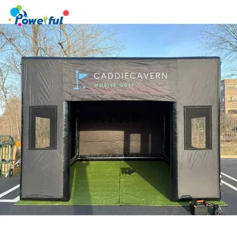 High Quality Outdoor Golf Simulator Cage Enclosures Indoor Inflatable Golf Tent Simulator for Home