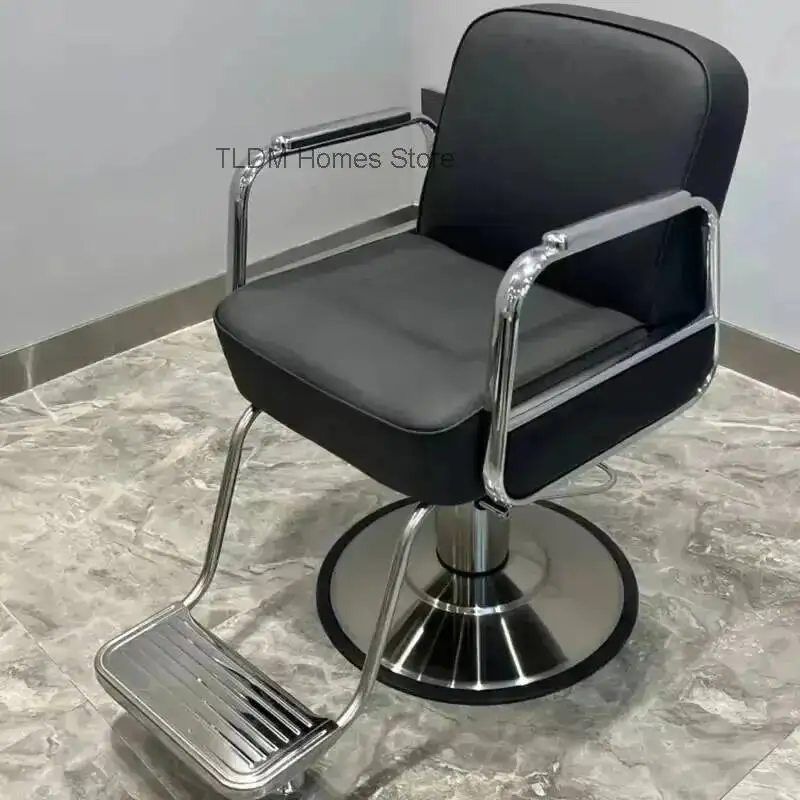 Barber Swivel Classic Modern Backrest Nordic Minimalist Barber Chair Adults Chair Silla Comfy Ruedas Beauty Salon Furniture