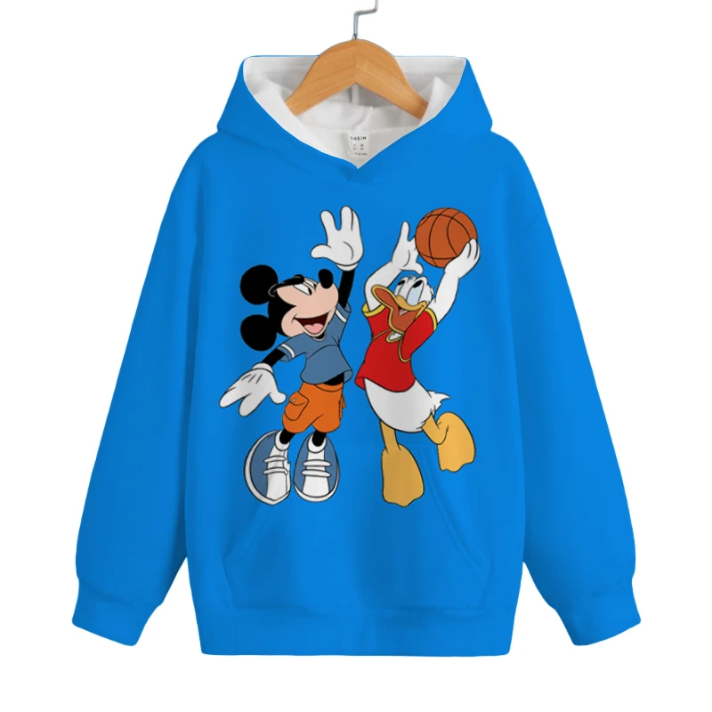 

Disney Boys Girls Pullover Hoodies Best Friends Micky & Donald Print Cute Soft Comfy Stylish Relaxed-Fit Casual Autumn Winter