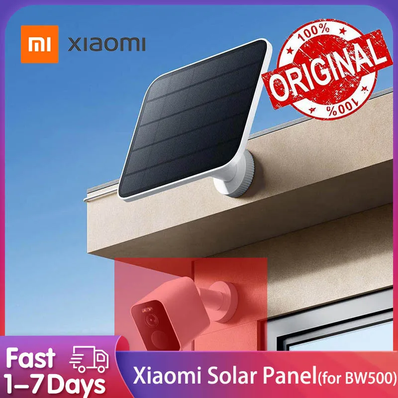 2024 New Xiaomi Solar Panel for Xiaomi Outdoor Camera BW500 BW Series Camera Photoelectric Conversion USB-C IP66