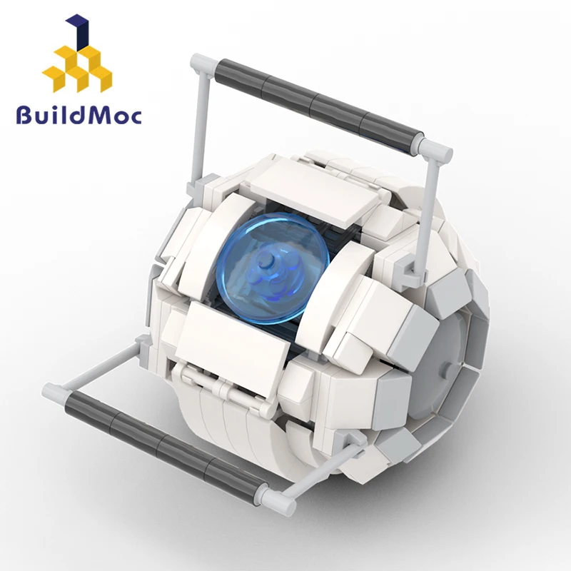 BuildMoc-Portal 2 Blocos de Construção para Crianças, Wheelatley, Atlas e P-Body, Robôs Abertos, Brinquedo DIY, Presente de Aniversário