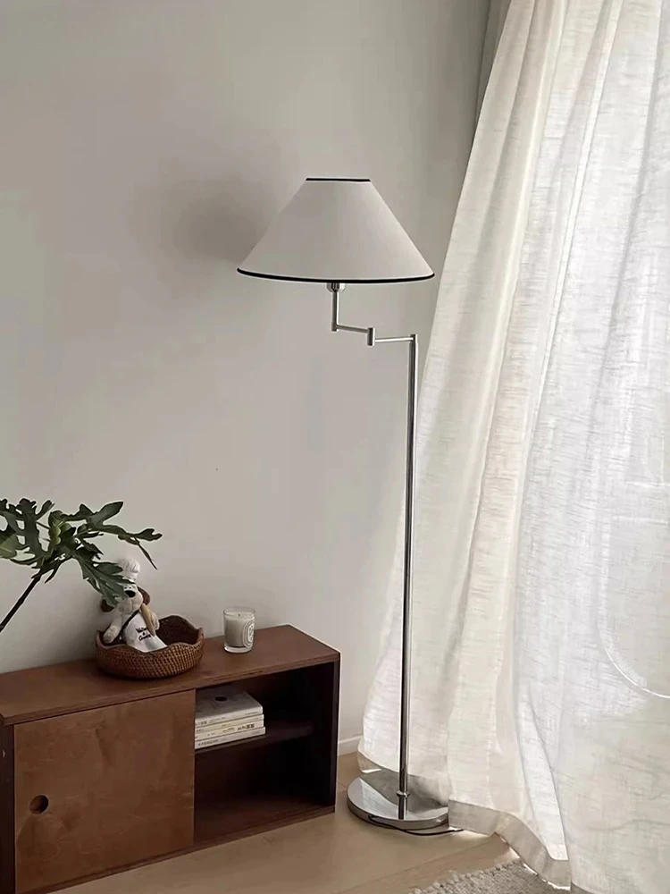 Korean style floor lamp Instagram blogger's same modern simple swing arm adjustable fishing lamp living room atmosphere lamp