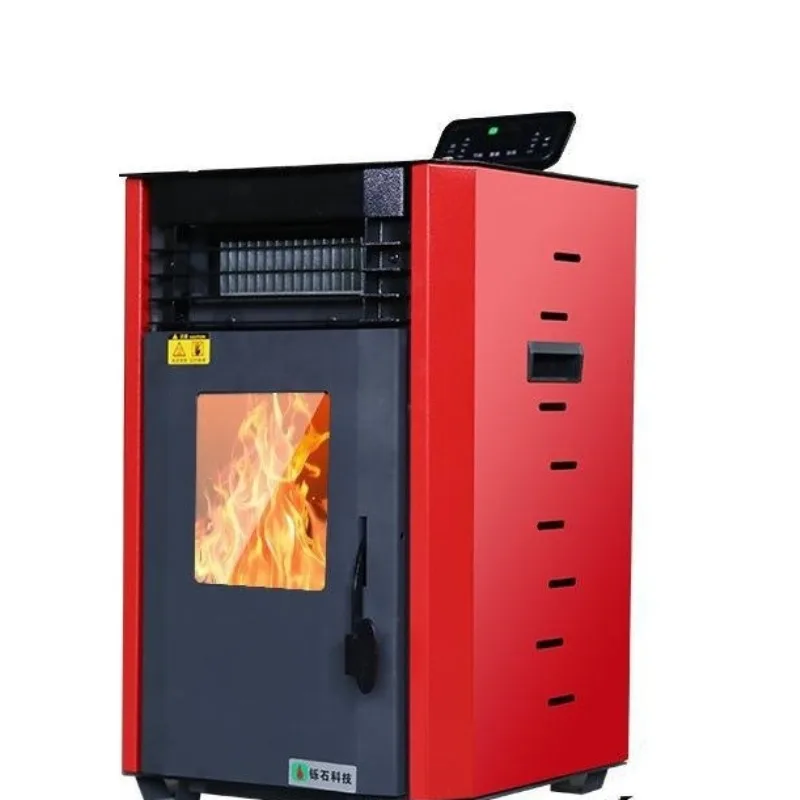 Pellet heating furnace household small indoor store aquaculture water floor heating fuel straw mining Matebo