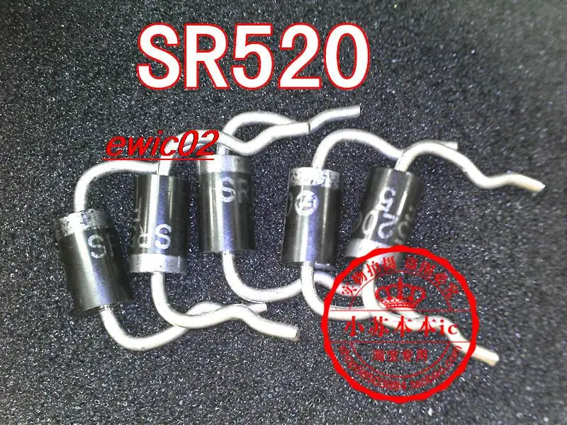 

10 шт., SR520 MBR5200 SB5200 SR5200 5A/200V