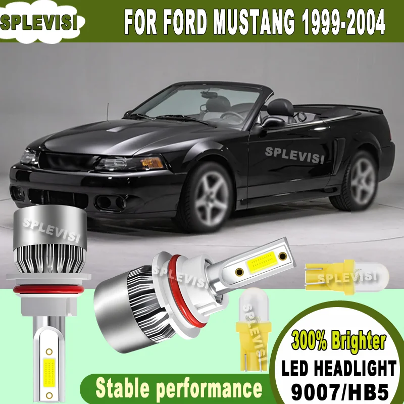 

Long Haul Night Driving Safety 360° high illumination 4500LM/Bulb LED HEADLIGHT For Ford Mustang 1999 2000 2001 2002 2003 2004