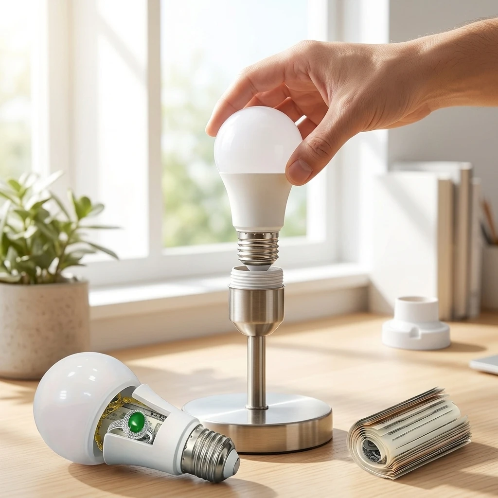 Home Concealment Safe Fake Light Bulb Diversion Stash Container Private Hidden Storage Secret Hiding Compartment BHL2303 view 3