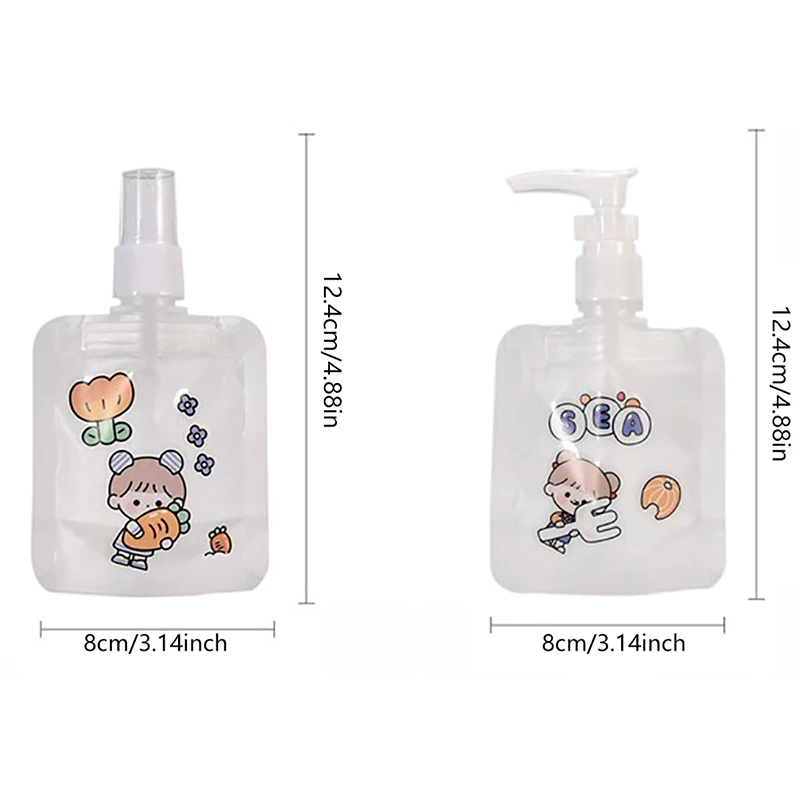 30ml Portable Travel Liquid Packaging Bag Lotion Dispenser Bag Refillable Shampoo Cosmetic Storage Container Travel Spray