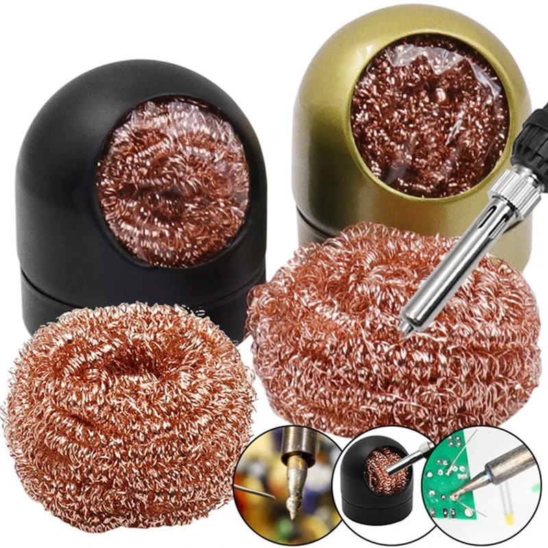 Multifunctional Cleaning Ball Soldering Tip Cleaner No Water Needed Mesh Filter Tin Remove Solder Tip Cleaning Wire