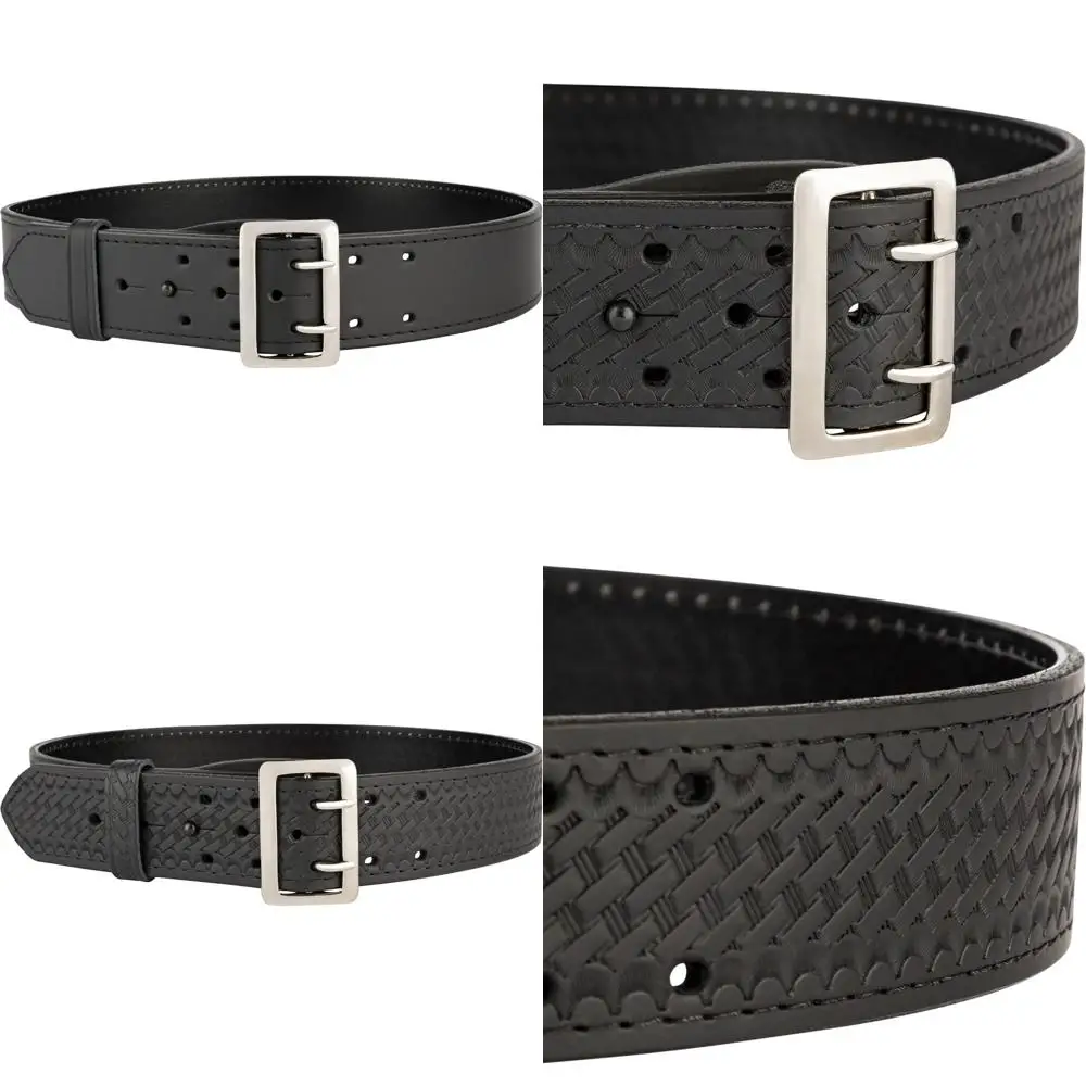 

Кожаный ремень Basketweave шириной 2,25 дюйма в стиле Sam Browne, сделанный из США, заказ два размера большего размера для идеальной посадки