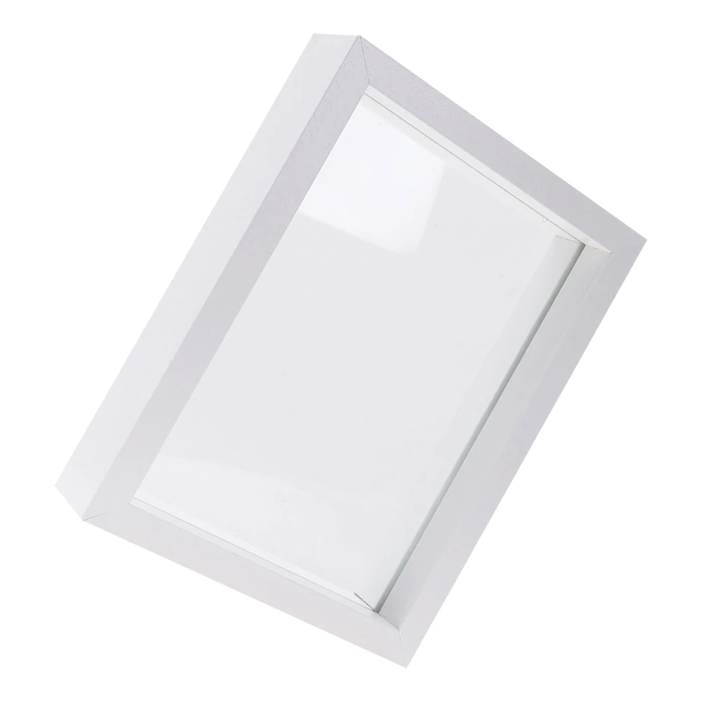 Glass Plant Specimen Frame Wooden Diy Display Box For Dried Flowers Butterflies Desktop Craft Decoration Simple Style