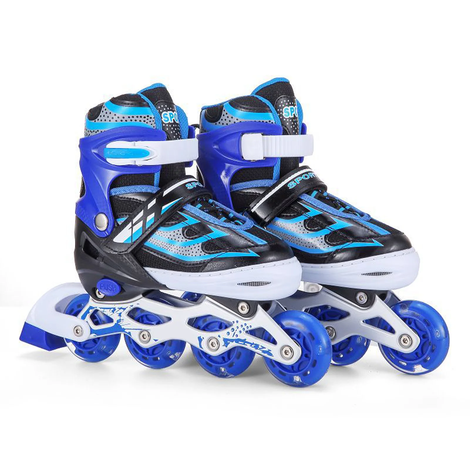 

Adjustable Kids Inline Skates Light Up for Boys and Girls Beginner Friendly Eco-friendly Breathable for Toddlers Shoe Size 28-41