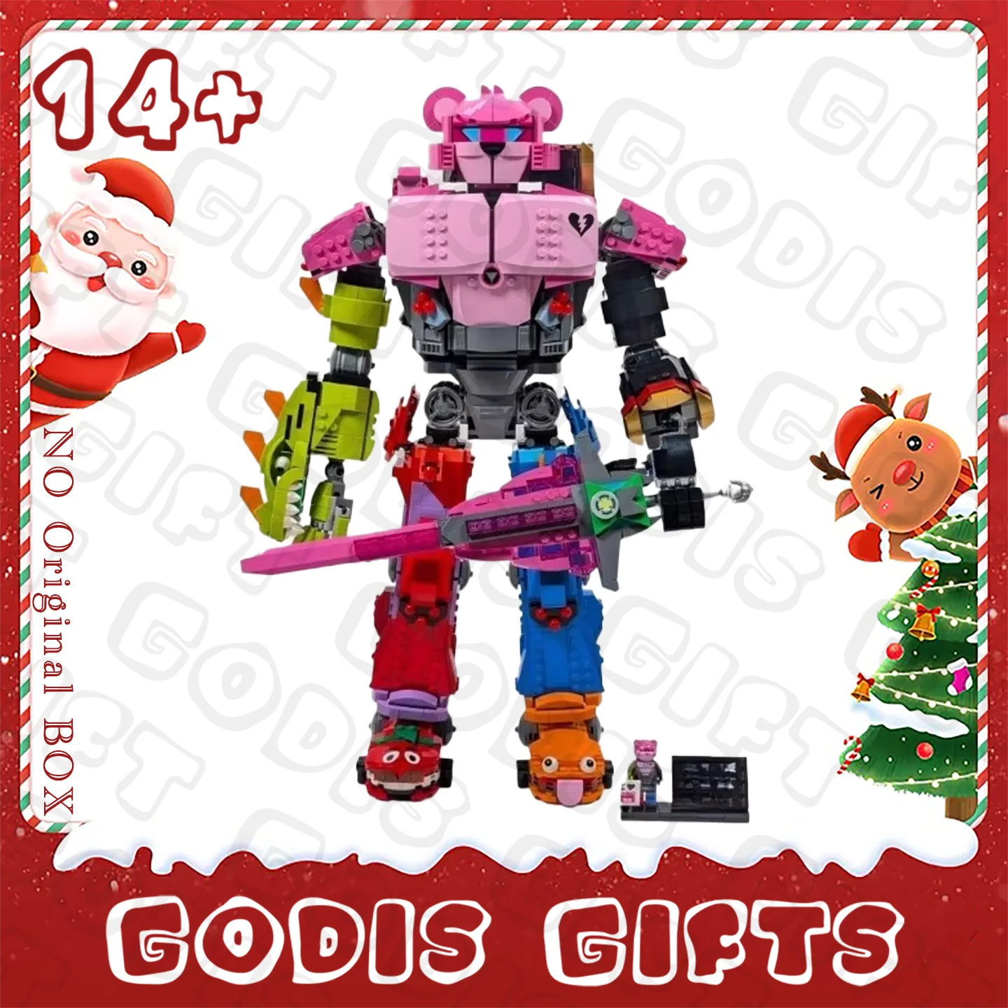 

2025 Popular Colorful Beast Collectible Building Blocks 77078 2503pcs Captain Robot Gaming Room Decoration Kids Christmas Gift