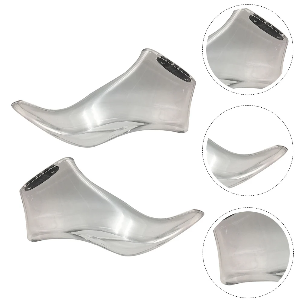 

1Pair High Heels Display Rack Clear Shoe Support for Maintaining Shape Lightweight Portable Holder for Shoes Organization Supply