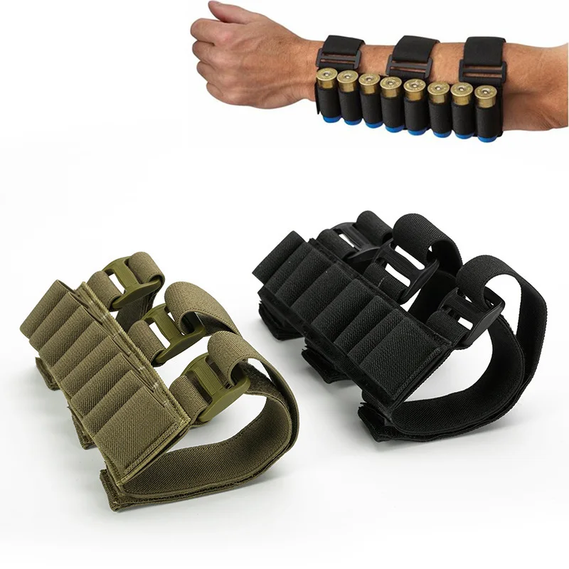 

Tactical 8 Rounds Cartridge Rifle Buttstock Ammo Shell Carrier 12/20 Gauge Shotshell Holder Pouch Hunting Mag Bag