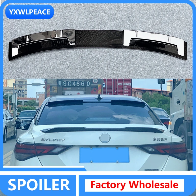 

For Nissan Sentra Sylphy Spoiler 2020 2021 ABS Material Primer Color Rear Window Roof Spoiler Body Kit Accessories