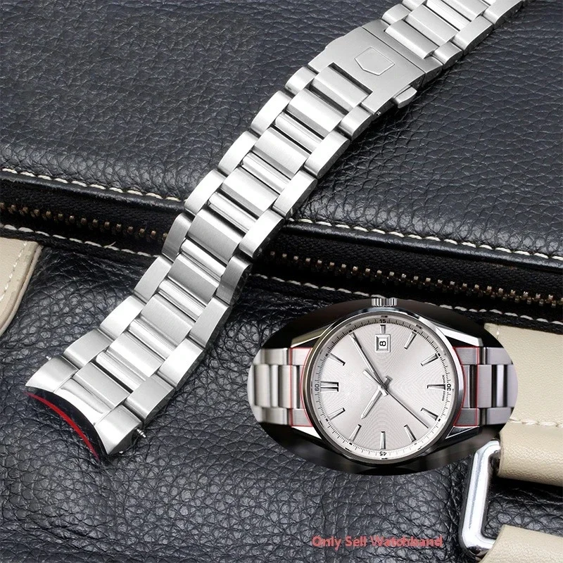 Solid Stainless Steel  Watch Band For Tag for Heuer Carrera CBN2A1D Competitive Potential WAY201S Series 22mm men Watch Straps