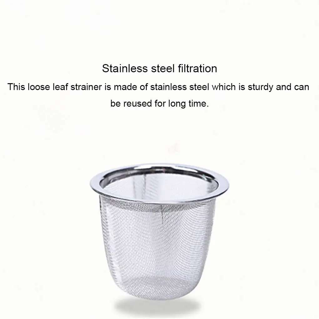 Stainless Steel Tea Loose Leaf Strainer Filter Herbal Infuser Teapot Teaware