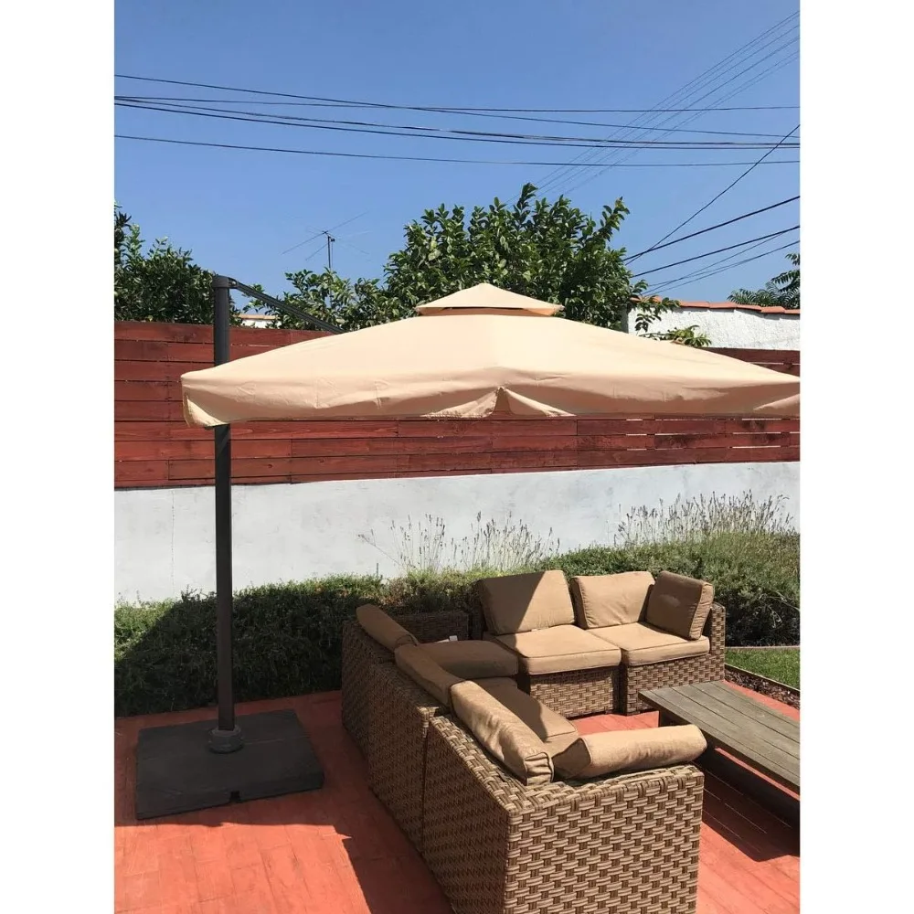 

Garden Winds Replacement Canopy Top Cover for the OSH Double Tier 8ft Offset Umbrella - RipLock 350