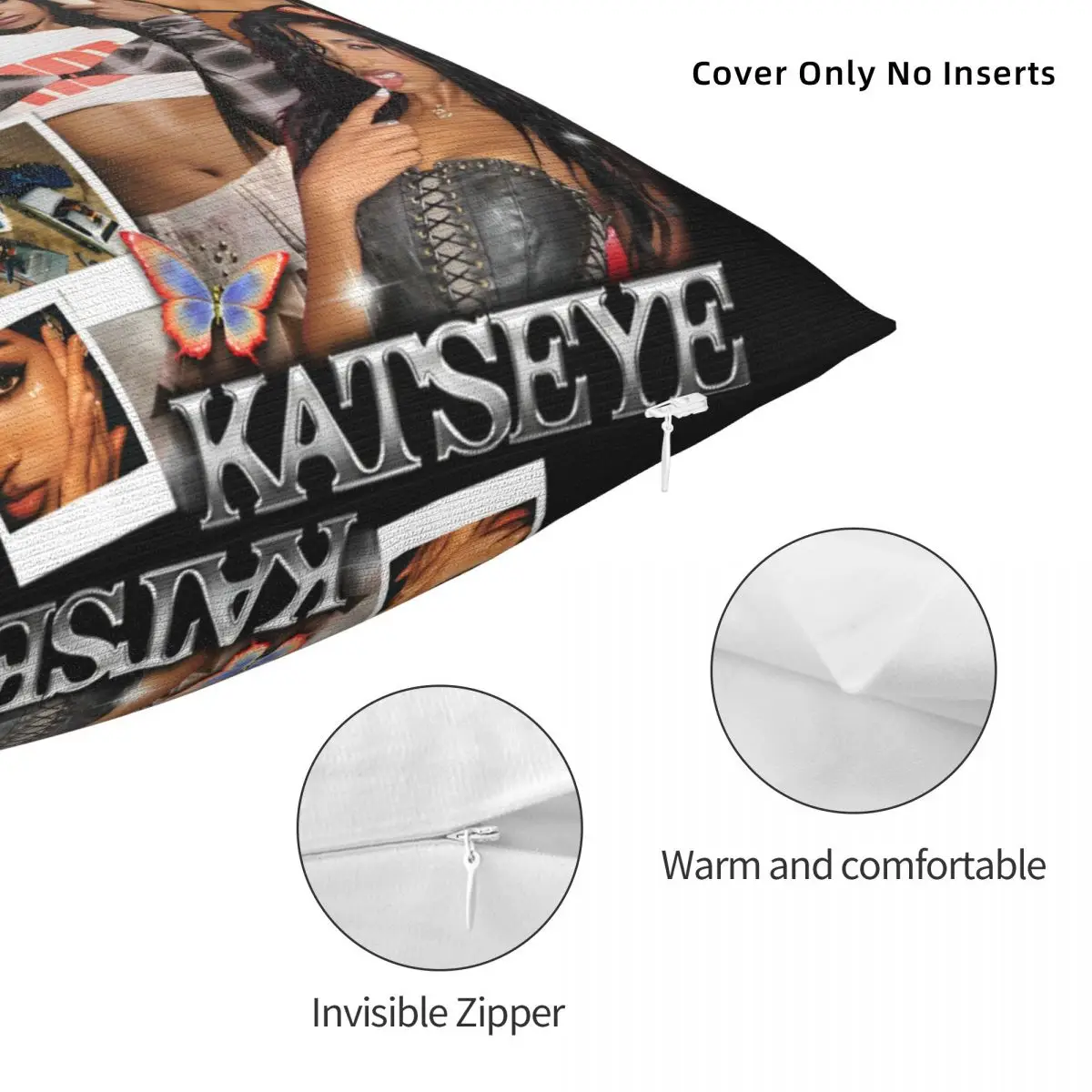 Lara Katseye Gnarly رمي غطاء وسادة البوليستر وسادة الزخرفية الناعمة هي ألبوم قوي أغطية الوسائد المضحكة #5