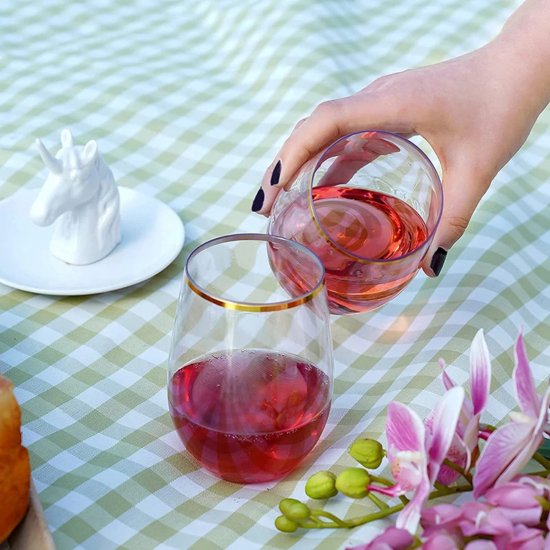 360ml Shatterproof Plastic Win - Wine Beer Red ulasan dan harga
