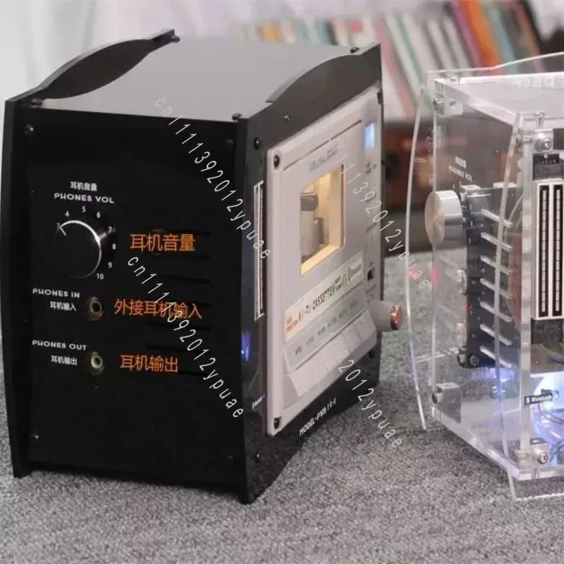 Vintage Desktop Cassette Player, Built-in Mini Speaker Component for Household Audio