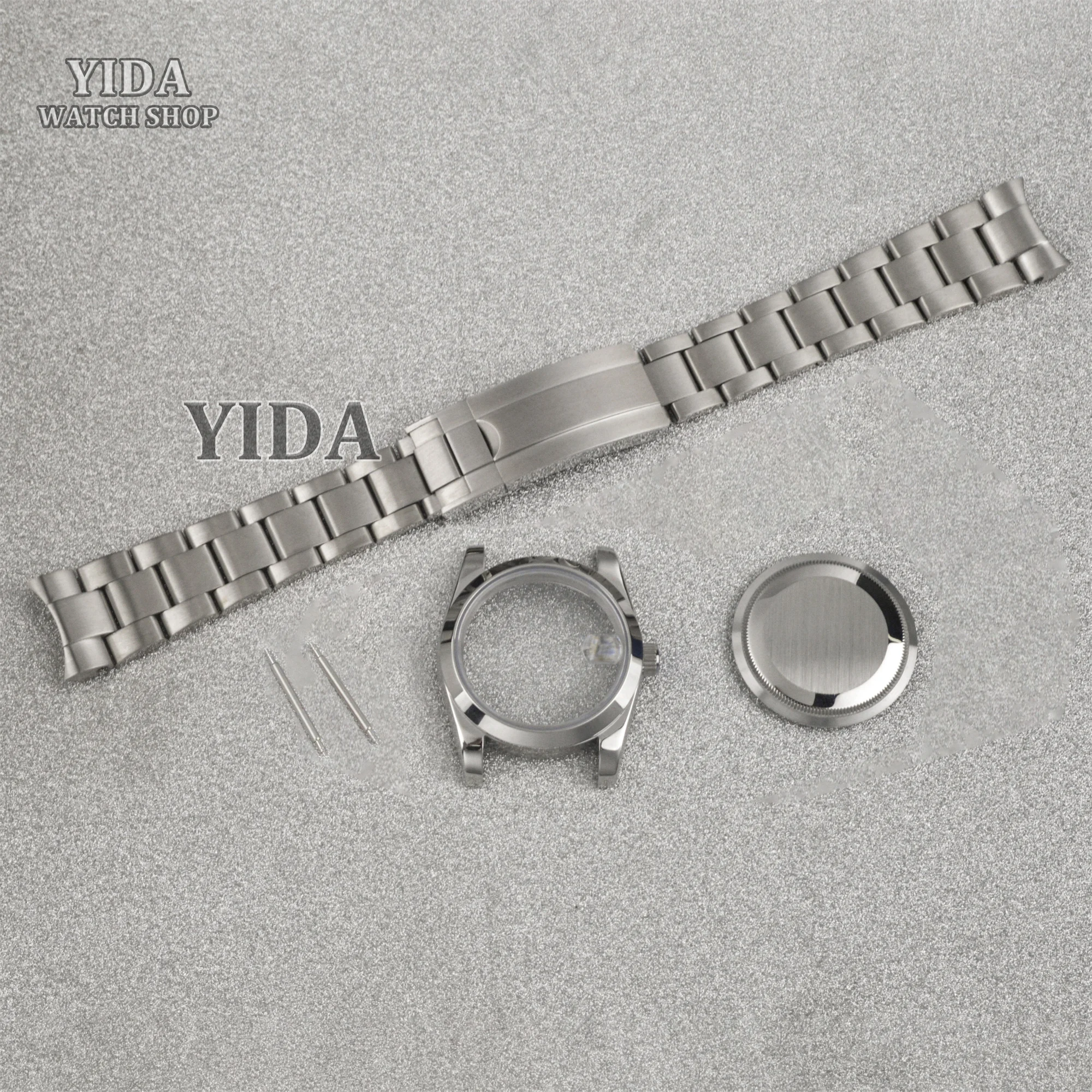 36/39MM NH35 Datejust Watch Case Stainless Steel Band Sapphire Glass Wristwatches fit NH35 NH36 Automatic Movement Mod Parts