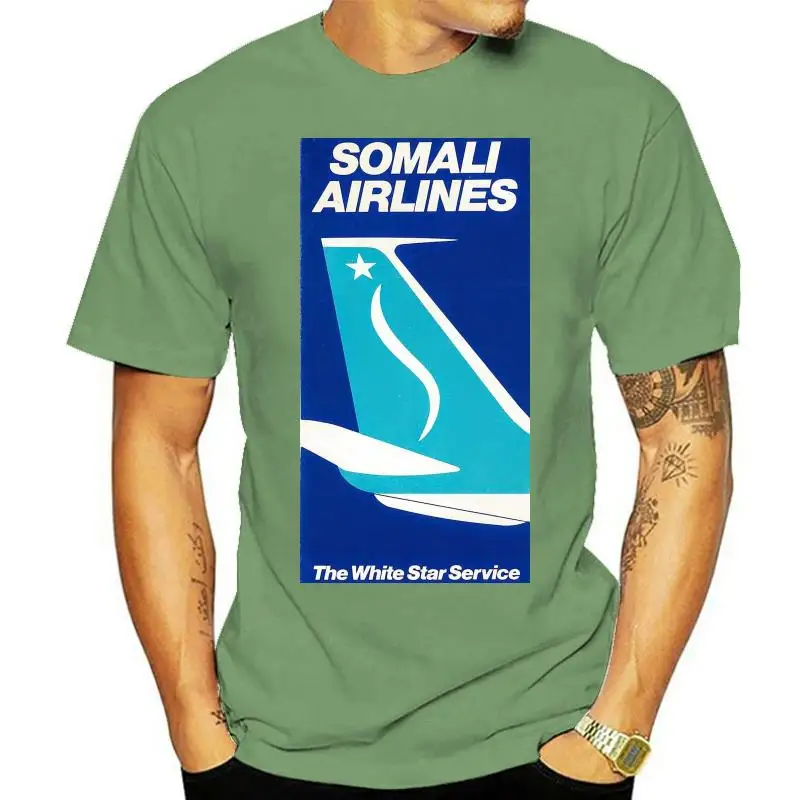 Somali Airline Aeroplane Retro Airlines Film Movie T Shirt