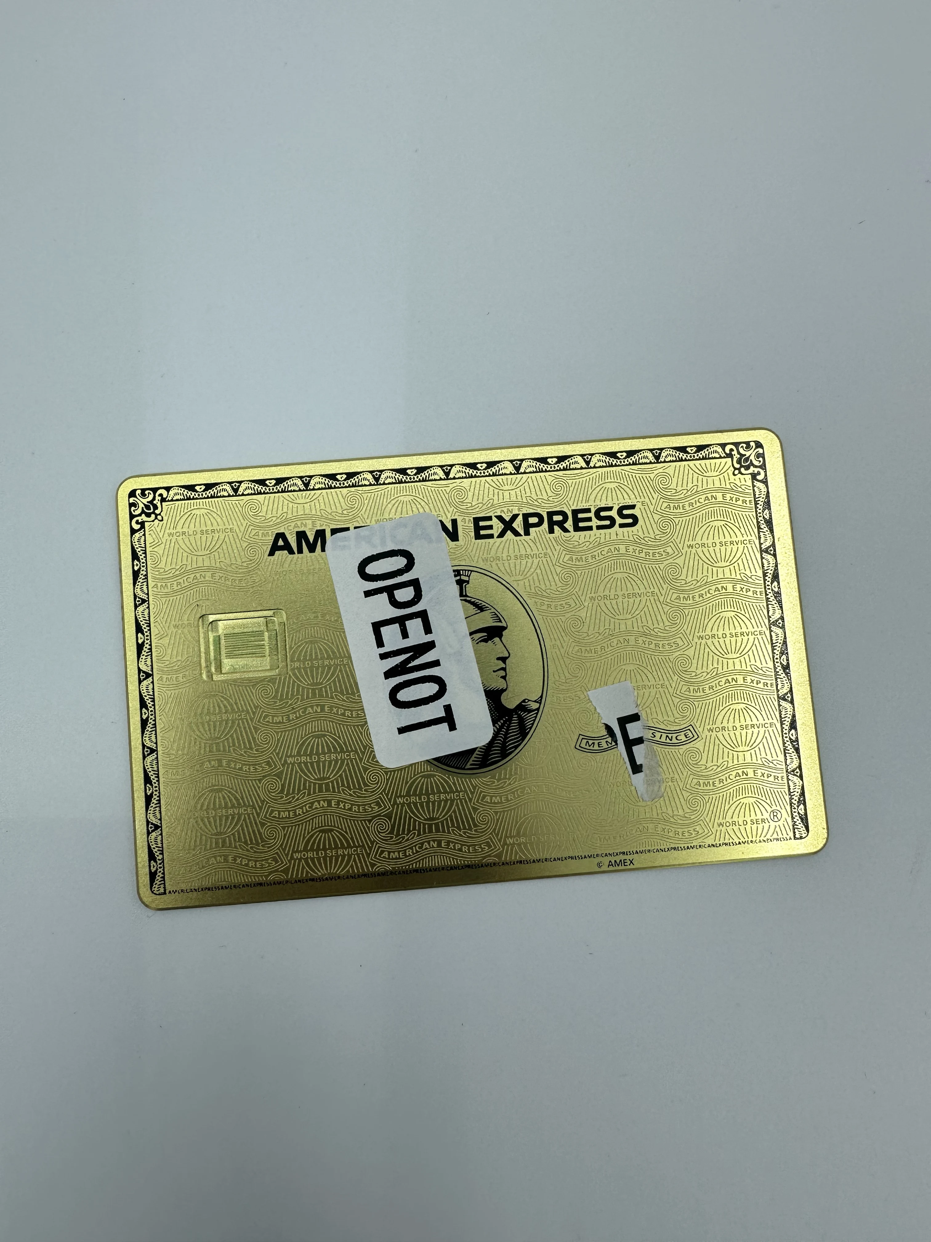 American Gold Express card metal material movie props American Centurion metal card prop card club personalized embossed laser