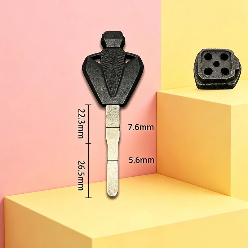 1/3PCS Blank Motorcycle Key for New Models Yamaha X-C85 MSLAZ150 Flat Key with Magnet Uncut Replacement