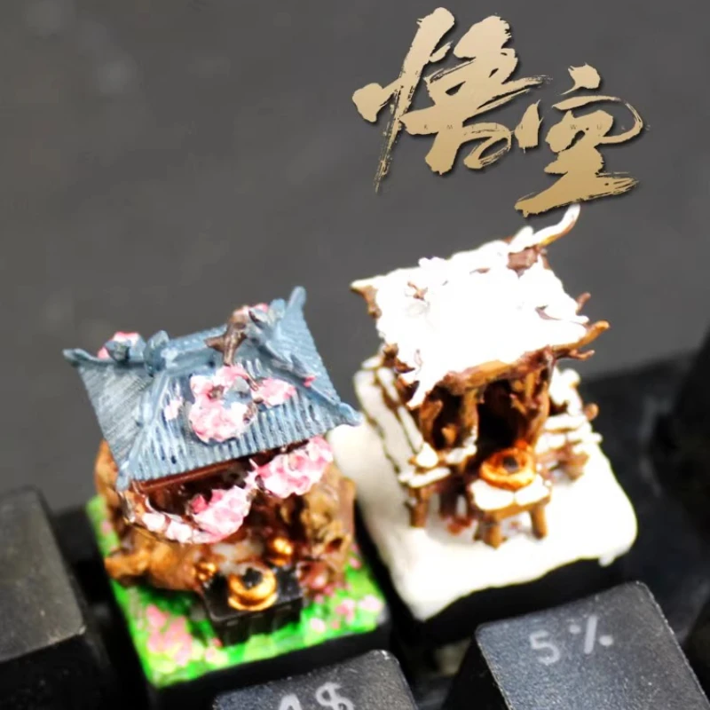 Zwarte mythe: Wukong Earth Temple Thema Keycaps Set 3D Hars Ambachtelijke Keyaps Toetsenbord Caps Aangepaste Keycaps voor mechanisch toetsenbord