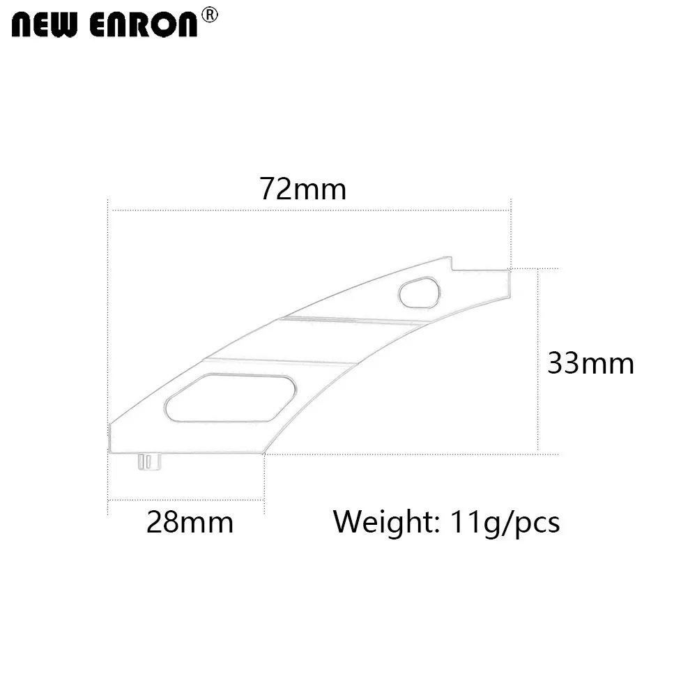 NEW ENRON Metal Front&Rear Anti-Bending Plate Chassis Brace 101210 for RC 1/10 HPI WR8 3.0 Bullet ST MT 3.0 Ken Block Flux Rally
