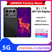 IIIF150 Raptor 5G Rugged Phone 6.78inch 120Hz AMOLED Display 10000mAh 65W 16GB+512GB 50MP Camera NFC Android 14 Smartphone