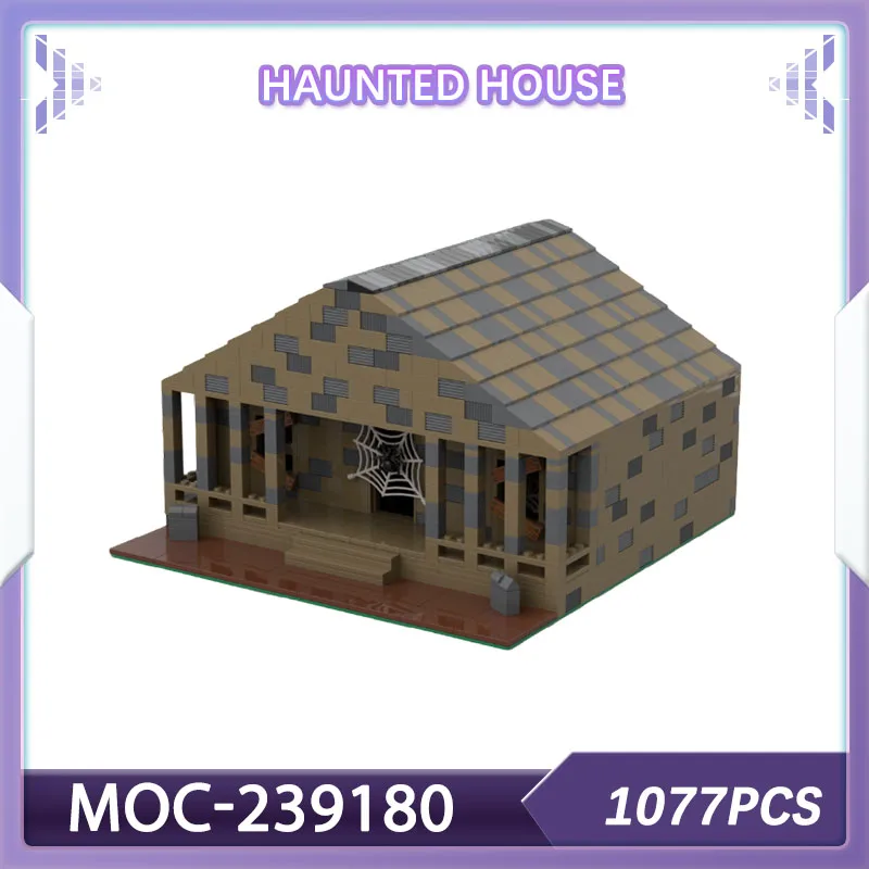 

Набор строительных блоков Halloween Special: Дом с привидениями MOC-239180 кирпичи Ремесленная игра Украшение дома Рождественский подарок