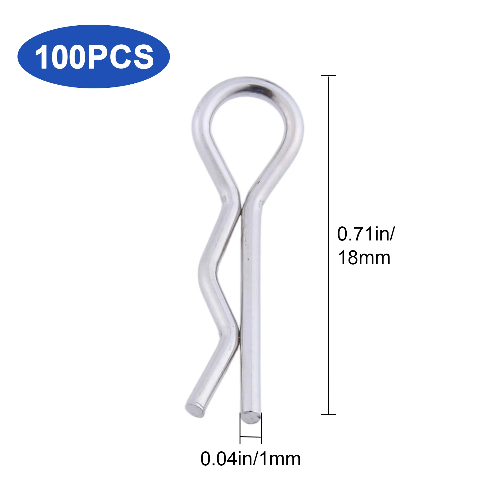 HobbyPark RC Body Clips 100-Pack for Traxxas TRX4M, Axial SCX24/AX24, UTB18, FCX24, Enduro24, Latrax Teton 1/18 1/24 Crawler