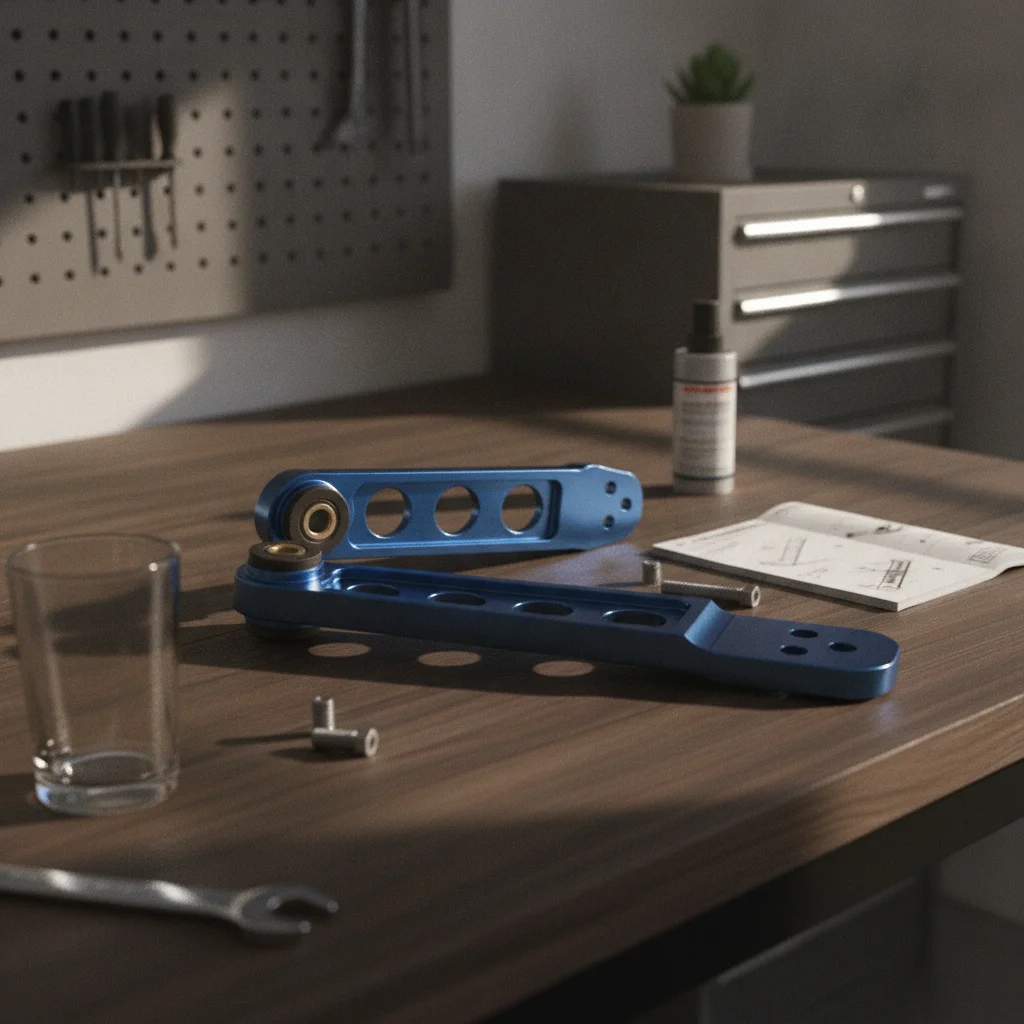 Chassis Control Arms Anodized Rear Control Arms Auto Parts Machined Right for Car Enthusiasts, Chassis Tuning